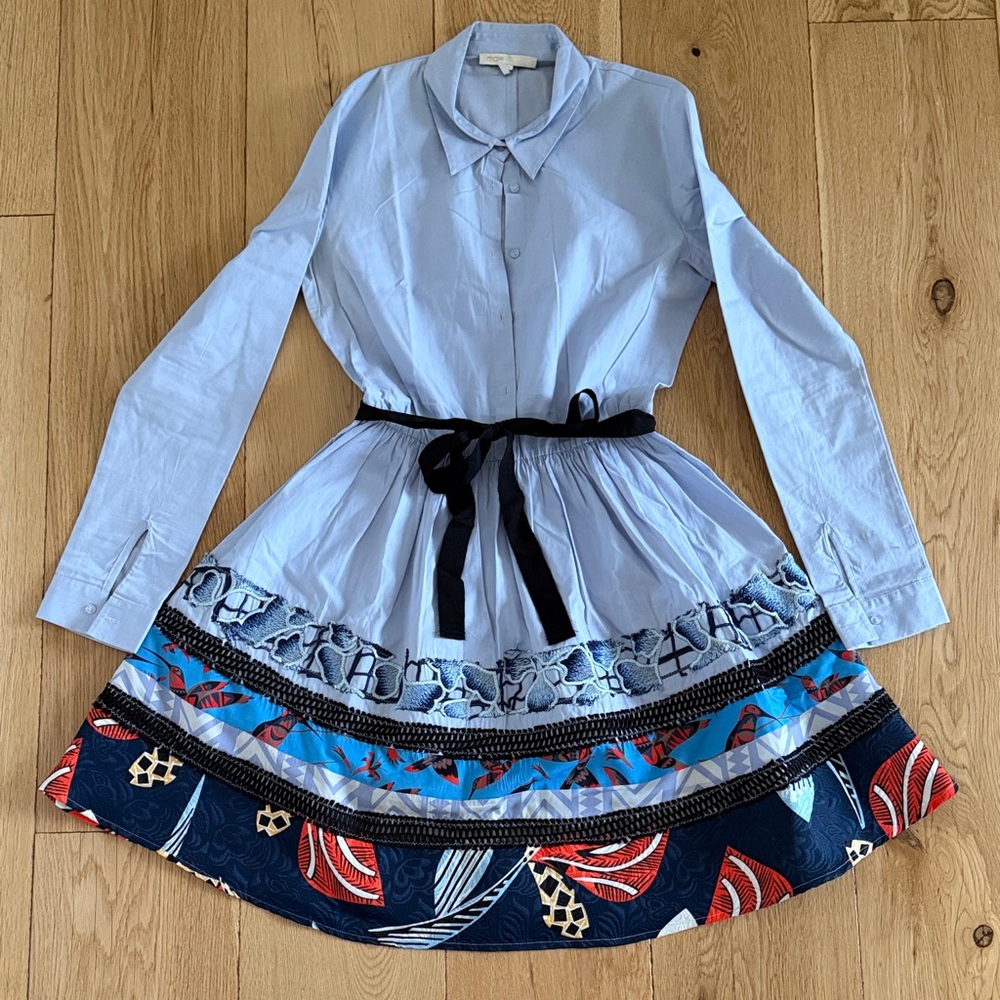 Maje Blue and Multicolor Dress